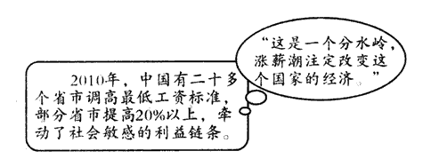 请阅读上面材料,运用《经济生活》的知识回答,调高最低工资标准反映了国家调整收入分配、实现社会公平的什么举措?___________ 请阅读上面材料,运用《经济生活》的知识回答,调高最低工资标准反映了国家调整收入分配、实现社会公平的什么举措?___________