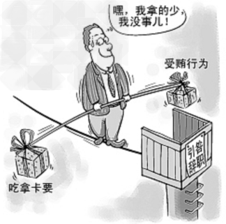 有的地方规定,存在“吃拿卡要”行为不够撤职以七处分的领导干部必须引咎辞职。从《生活与哲学》的角度分析,下面这幅漫画中的人物的观点 有的地方规定,存在“吃拿卡要”行为不够撤职以七处分的领导干部必须引咎辞职。从《生活与哲学》的角度分析,下面这幅漫画中的人物的观点