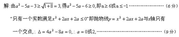 已知命题:,不等式恒成立;命题:只有一个实数满足不等式,若命题“p或q”是真命题,“非q”是真命题,求实数a的取值范围. 已知命题:,不等式恒成立;命题:只有一个实数满足不等式,若命题“p或q”是真命题,“非q”是真命题,求实数a的取值范围.