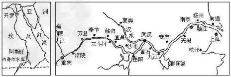 结合下列材料和下图,回答问题。在进行三峡工程环境影响评价阶段,专家们将长江三峡工程与曾因生态和环境问题引起国际上很多争议的埃及尼罗河上的阿斯旺工程作 结合下列材料和下图,回答问题。在进行三峡工程环境影响评价阶段,专家们将长江三峡工程与曾因生态和环境问题引起国际上很多争议的埃及尼罗河上的阿斯旺工程作