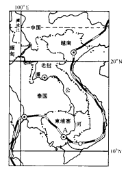 读下图及材料回答问题。材料一:开发中的澜沧江一湄公河流域。澜沧江一湄公河是亚洲一条著名的国际河流,该河有“东方的多瑙河”之称。中国和东盟有关国家一致决定在 读下图及材料回答问题。材料一:开发中的澜沧江一湄公河流域。澜沧江一湄公河是亚洲一条著名的国际河流,该河有“东方的多瑙河”之称。中国和东盟有关国家一致决定在