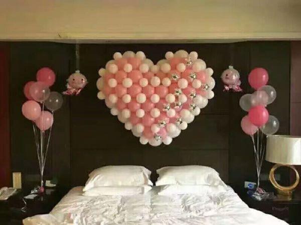 婚房气球摆设效果图,营造温馨浪漫的婚房布置 婚房气球摆设效果图,营造温馨浪漫的婚房布置