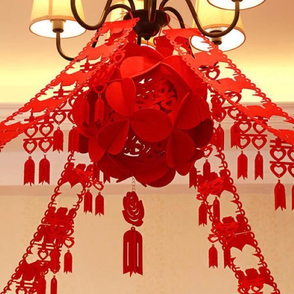 无纺布婚房拉花图片 无纺布婚房拉花图片