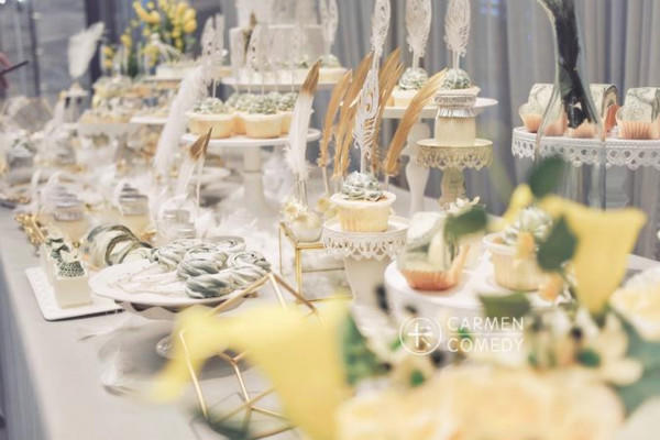 婚礼甜品台图片 婚礼甜品台图片