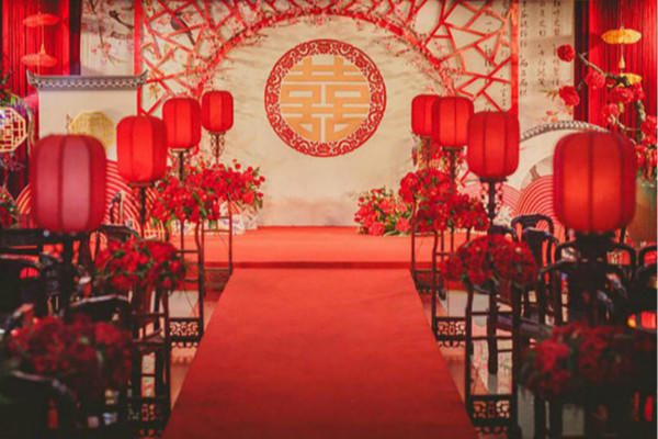 中式婚礼现场布置效果图 中式婚礼现场布置效果图