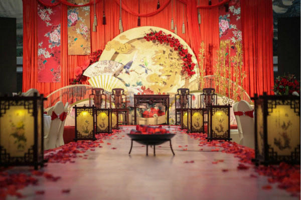 中式婚礼现场布置效果图 中式婚礼现场布置效果图