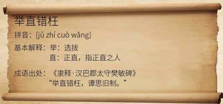 举直错枉