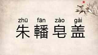 朱轓皂盖