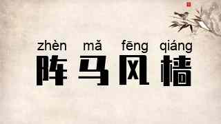 阵马风樯