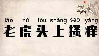 老虎头上搔痒