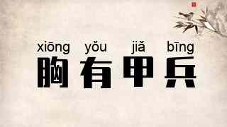 胸有甲兵