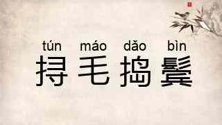 挦毛捣鬓