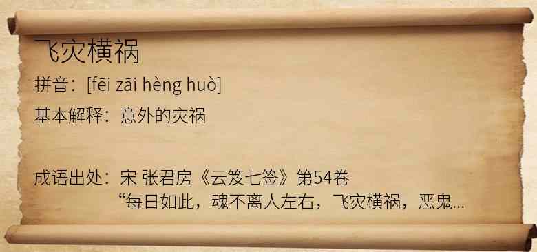 飞灾横祸
