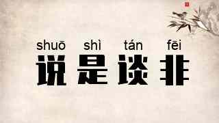 说是谈非