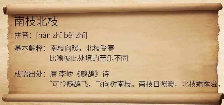 南枝北枝