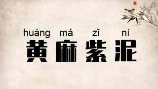 黄麻紫泥