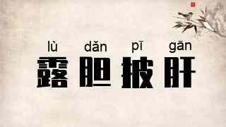 露胆披肝
