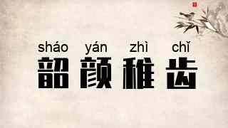 韶颜稚齿