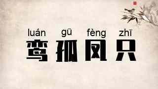鸾孤凤只