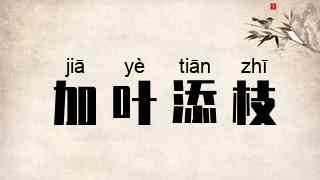 加叶添枝