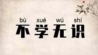 不学无识