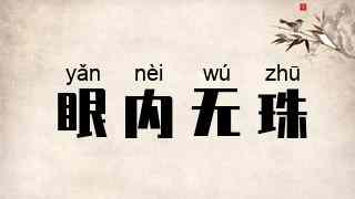 眼内无珠