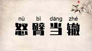 怒臂当辙