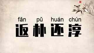 返朴还淳