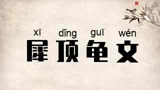 犀顶龟文