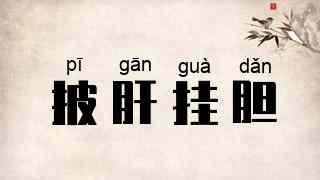 披肝挂胆