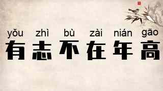 有志不在年高