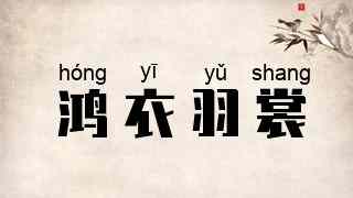 鸿衣羽裳