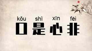 口是心非