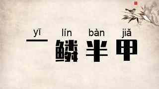 一鳞半甲