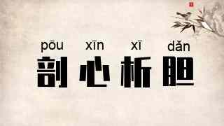 剖心析胆