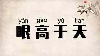 眼高于天