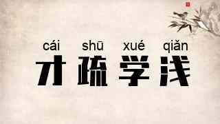 才疏学浅