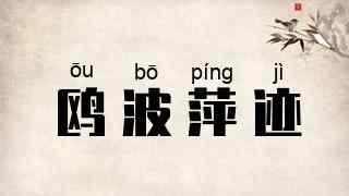 鸥波萍迹
