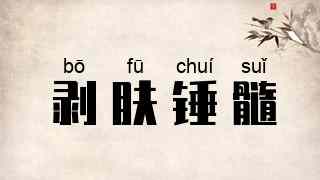 剥肤锤髓
