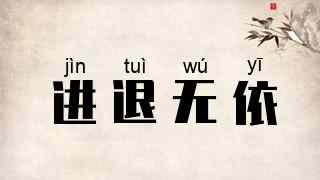 进退无依