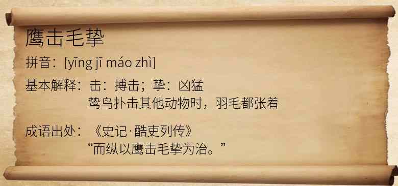 鹰击毛挚