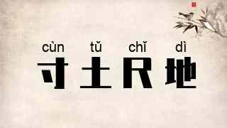寸土尺地