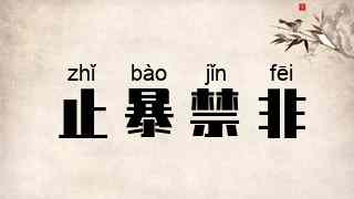 止暴禁非