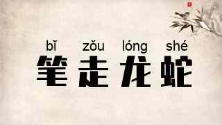 笔走龙蛇