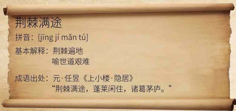 荆棘满途