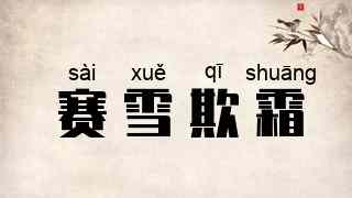 赛雪欺霜
