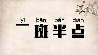 一斑半点