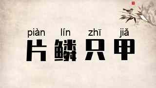 片鳞只甲