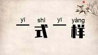 一式一样