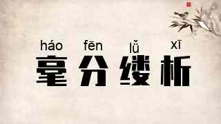 毫分缕析
